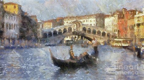 Rialto Bridge, Venice, Italy Painting by Esoterica Art Agency - Fine Art America