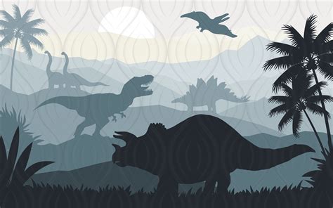 Dinosaur Wallpaper Baby Boy Room Jurassic World Nursery Wall - Etsy UK