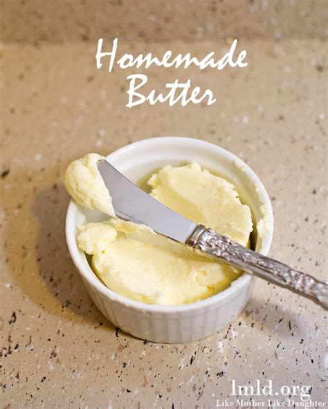 How to Make Homemade Butter - Like Mother Like Daughter