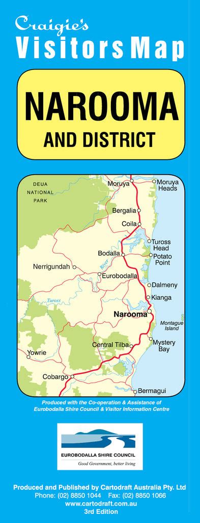 Buy map of Narooma & District 3rd Edition Craigies