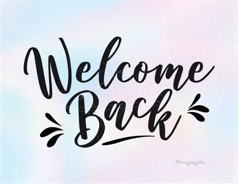 Welcome Back Clipart