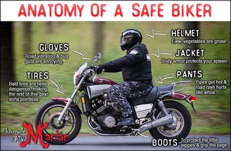 Anatomy of a safe biker - #motorcycle #safety Beginner Motorcycle ...