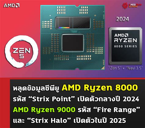 Welcome to Vmodtech.com : | หลุดข้อมูลซีพียู AMD Ryzen 8000 รหัส “Strix Point” ที่จะเปิดตัวกลาง ...