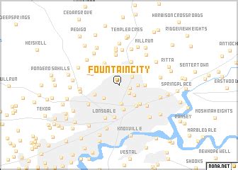 Fountain City (United States - USA) map - nona.net