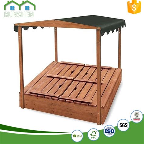 Wooden Sand Pit Covered Sandpit Children's Sandpits With Lids - Buy ...