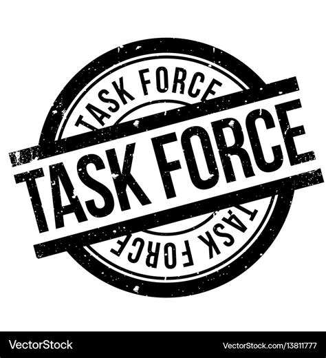 Task force rubber stamp Royalty Free Vector Image