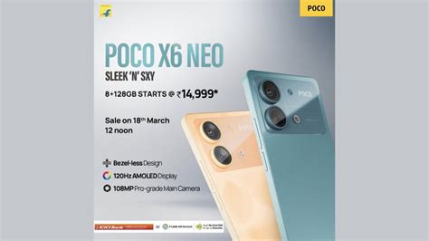 Poco X6 Neo 5G Launched In India; Check Specifications, Price, Sale ...