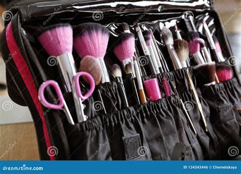 Beautician Case with Professional Makeup Products and Tools Stock Photo - Image of makeup ...