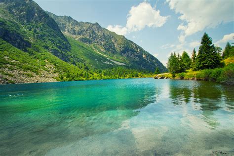 scenery, Mountains, Lake, Summer, Clouds, Nature Wallpapers HD ...