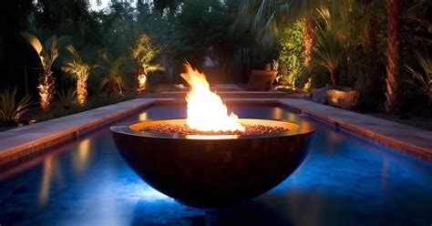 Exciting Pool Fire Bowls with Water Feature | Precision Swimming Pools