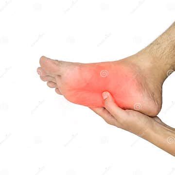 Tingling and Burning Sensation in Foot of Asian Man. Foot Pain. Sensory ...