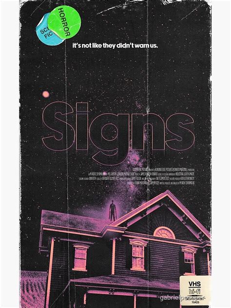 "Signs | Movie Poster" Poster for Sale by gabrielpcooper | Redbubble