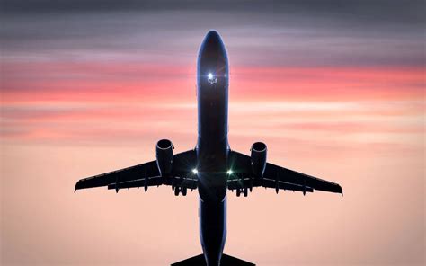 Download 4k Plane Silhouette Wallpaper | Wallpapers.com