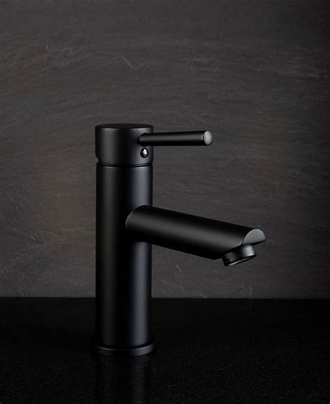 Kagera Designer Bathroom Taps, Black or Gold Small Bathroom Mixer Tap