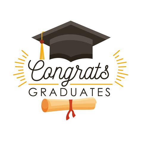 congrats graduates card 3885844 Vector Art at Vecteezy