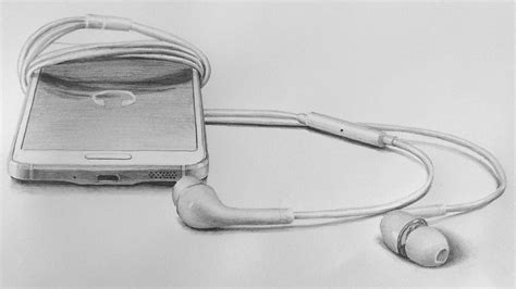 How to Draw a Phone in Pencil — Online Art Lessons