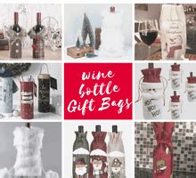 17 Christmas Wine Bottle Gift Bags - For A Fantastic Time - Best Online Gift Store