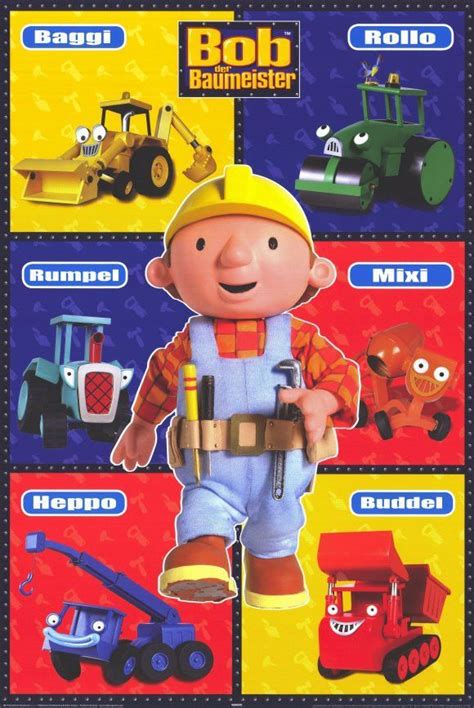 Bob the Builder (German) 11x17 Movie Poster (1999) | Bob the builder, Best movie posters, Bob