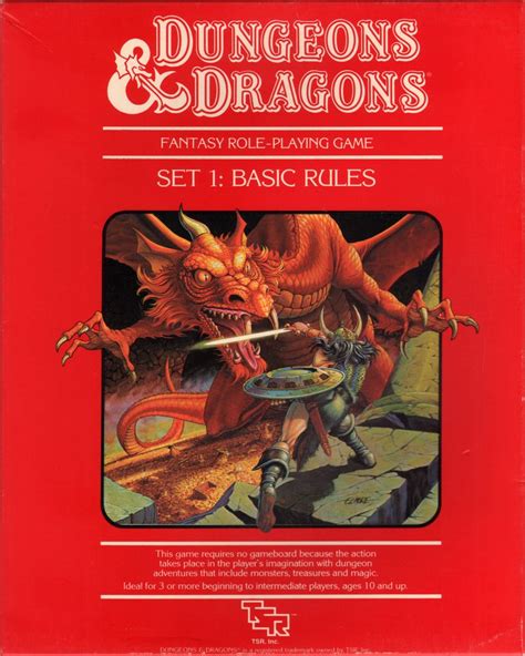 D&D Editions: Dungeons & Dragons Red Box Basic Set (1977-1995) | LitRPG ...