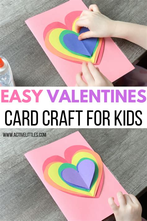 Easy Valentine’s Day Card Craft for Toddlers and Preschool - Active Littles