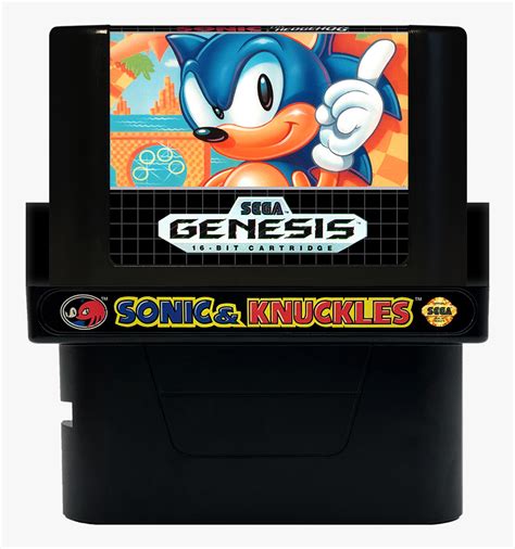 Sonic The Hedgehog Sega Genesis Cartridge, HD Png Download - kindpng