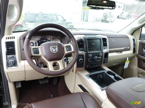 Canyon Brown/Light Frost Beige Interior 2014 Ram 3500 Laramie Longhorn Crew Cab 4x4 Photo ...