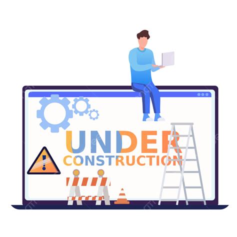 Website Under Construction Concept, Website, Internet, Construction PNG and Vector with ...