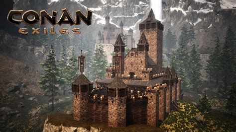 CONAN EXILES building - functional castle DLC: PEOPLE OF THE DRAGON [timelapse] - YouTube