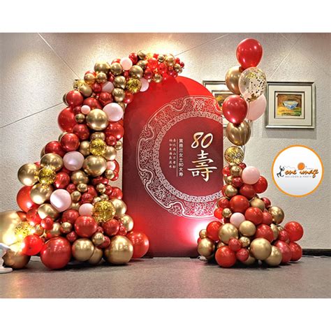 Elegant Birthday Backdrop – One Image Balloon Sdn Bhd