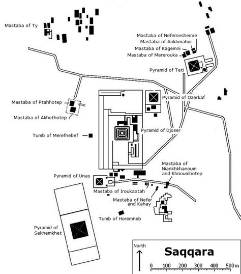 Saqqara Pyramid Map