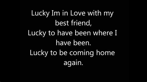 Lucky, Jason Mraz and Colbie Caillat. Lyrics! Chords - Chordify