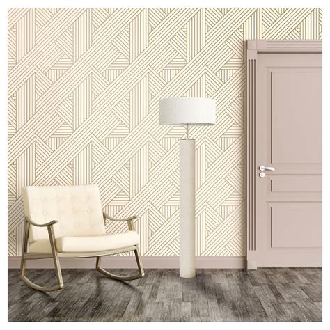 Devine Color Ribbon Peel and Stick Wallpaper - Lightning and Karat : Target