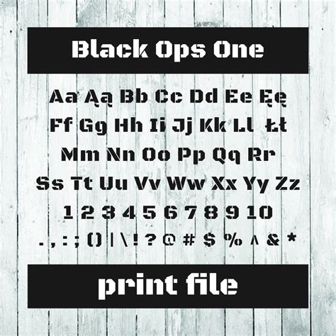 Black Ops One Font, Alphabet Letters Svg, Cutting Font Font, Font For Cricut, Font Files Svg ...