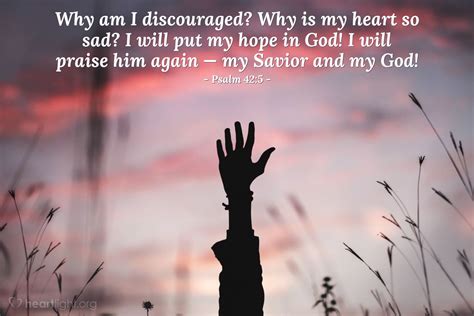 Psalm 42:5 Illustrated: "Why am I Discouraged?" — Heartlight® Gallery