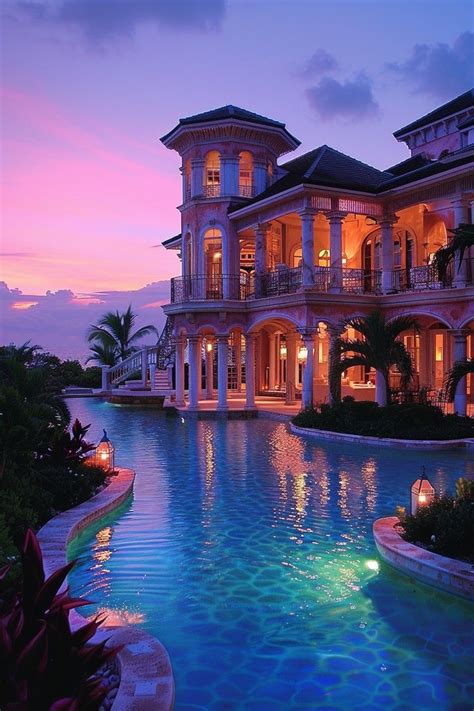 Big Pink Mansion with A Great Pool in the Bahamas in 2024 | Dream life house, Luxurious mansions ...