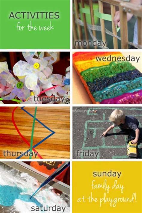 Weekly Activities Planner Sample 3 - Hands On As We Grow®