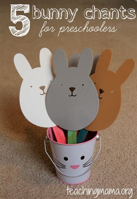 5 Bunny Chants for Preschoolers