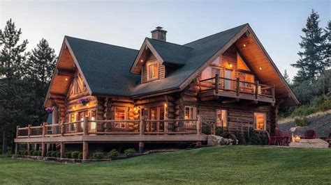 Handcrafted chink style log home designs are a great way to build a ...