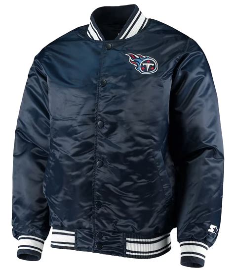 Satin Starter Locker Room Tennessee Titans Navy Blue Jacket - Jackets ...