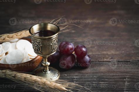 Concept of Eucharist or holy communion of Christianity. Eucharist is ...