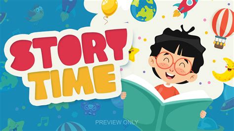 Story Time Picture for Classroom / Therapy Use - Great Story Time - Clip Art Library