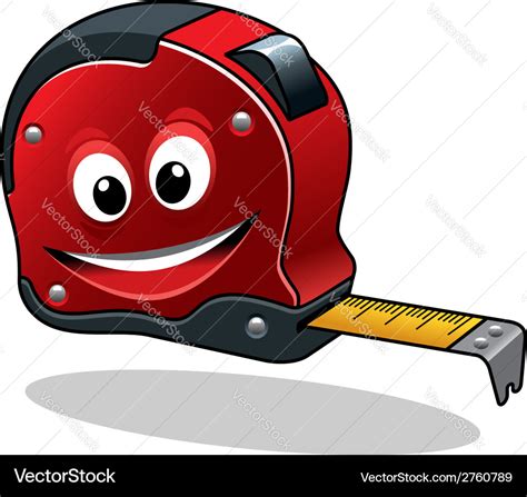 Cartoon measuring tape Royalty Free Vector Image