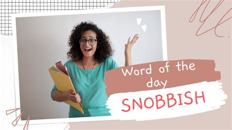 English Vocabulary | Word Of The Day In English | Snobbish #english #vocabulary #words - YouTube