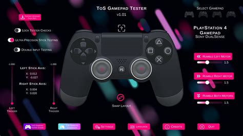 ToS Gamepad Tester on Steam