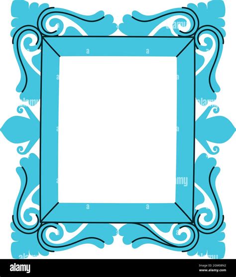 light blue frame Stock Vector Image & Art - Alamy