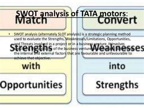 Swot analysis of tata motors