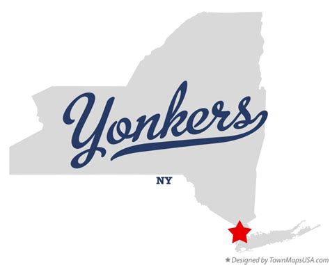 Map of Yonkers, NY, New York