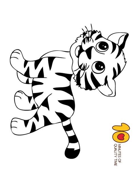 Tiger Coloring Page – Animal Coloring Pages | Tiger drawing for kids ...