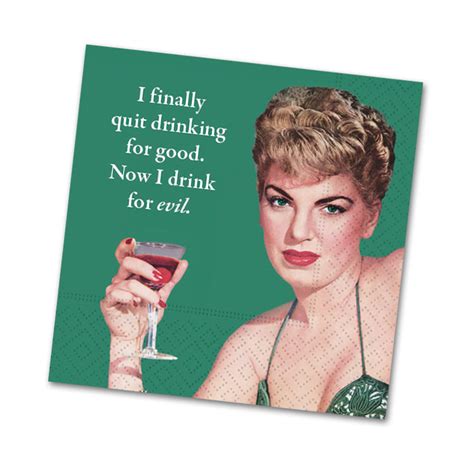 Drink for Evil, Funny Cocktail Napkins - Napkins2go