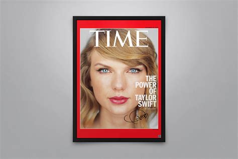 The Power of Taylor Swift: Time Magazine 2014 - Signed Poster + COA – Poster Memorabilia